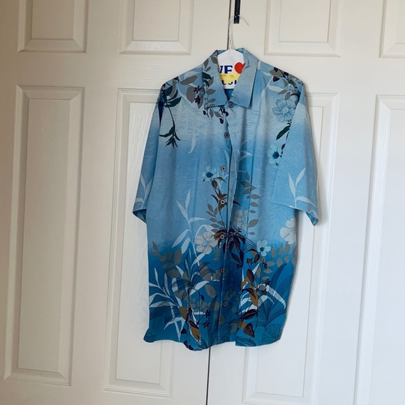 TOMMY BAHAMA Tropical Silk Short Sleeve  Camp Shirt XL - Picture 2 of 6